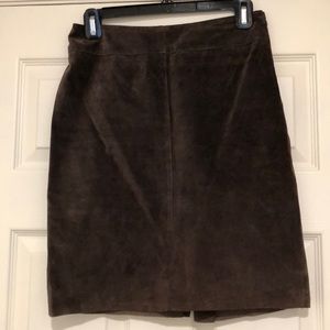 Brown Suede Skirt